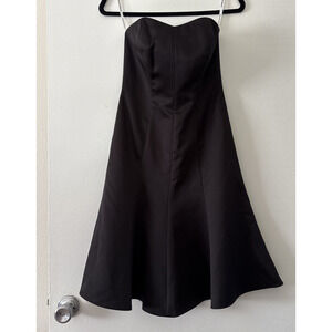 Davids Bridal Black Short Strapless Dress Sz 2 Party Cocktail Sexy